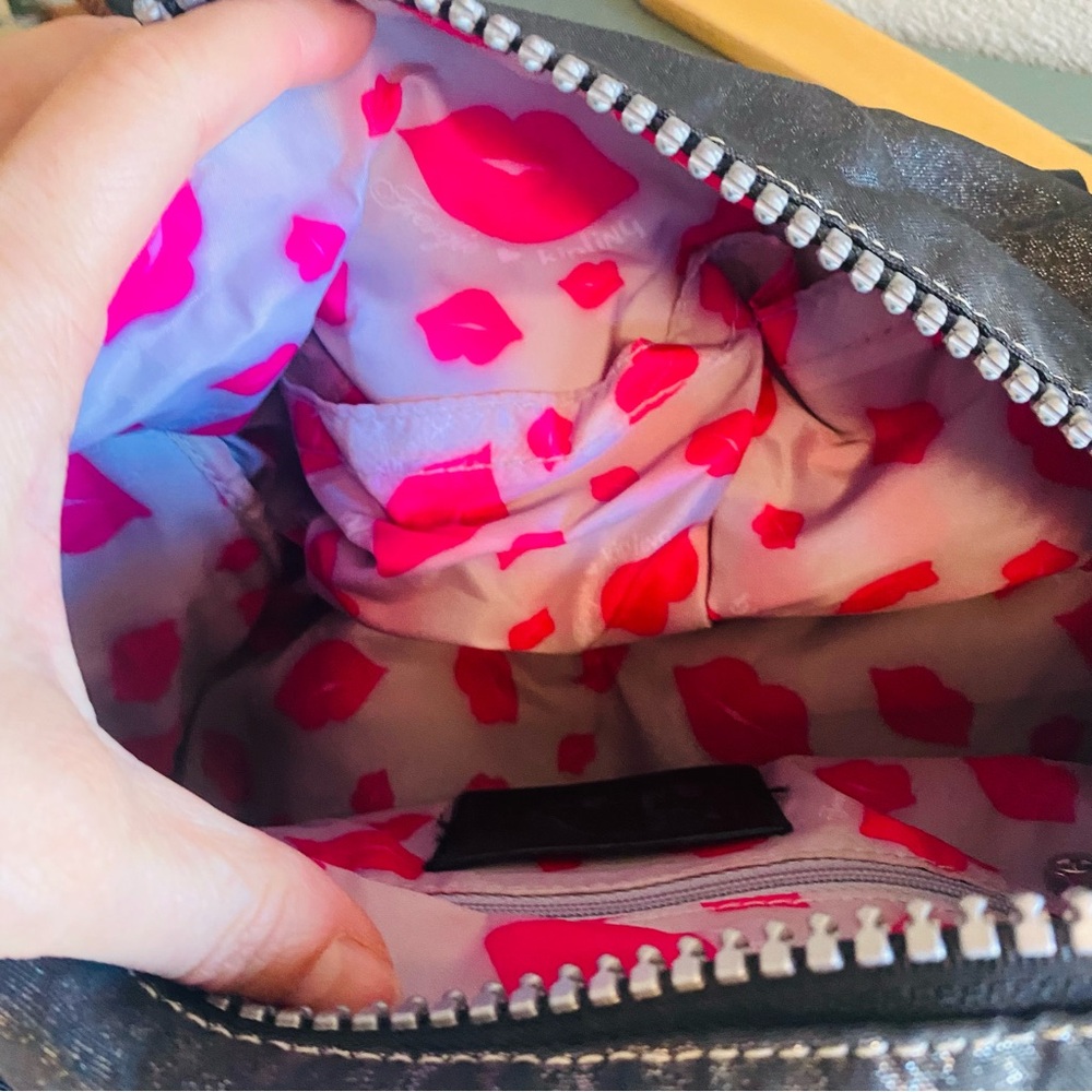 KIPLING FERGIE Black Kisses Lined Bag Y2K - Picture 10 of 11